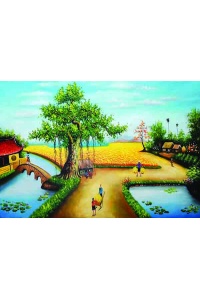 Tranh gạch đồng quê 22