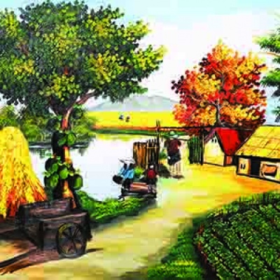 Tranh gạch đồng quê 29