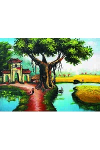 Tranh gạch đồng quê 30