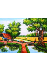 Tranh gạch đồng quê 35
