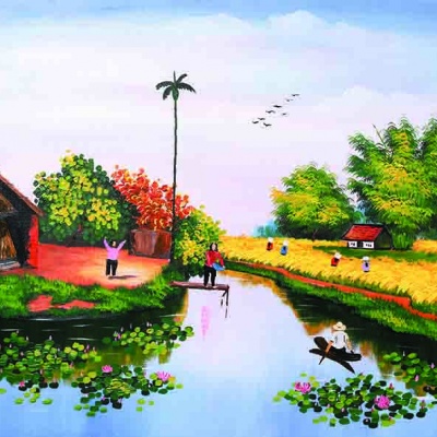 Tranh gạch đồng quê 37