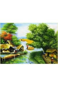 Tranh gạch đồng quê 40