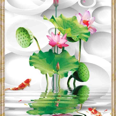 Tranh gạch 3D phong thủy  đứng 31