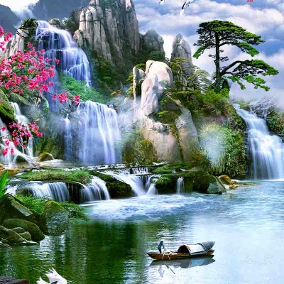 Tranh gạch 3D phong thủy  đứng 32