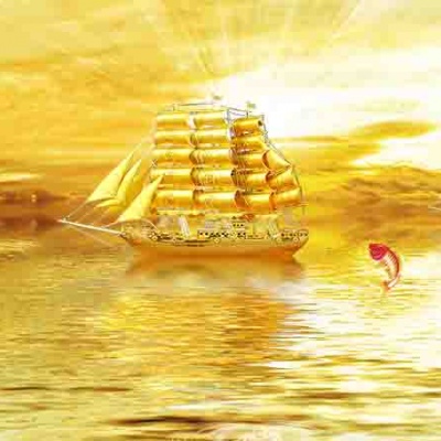 Tranh gạch 3D thuận buồm xuôi gió 47 - tranh gạch 3D phòng khách