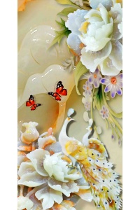 Tranh gạch 3D con công cc154