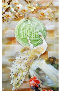 Tranh gạch 3D con công cc162