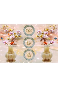 tranh gạch 3d lộc bình 05