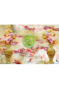 tranh gạch 3d lộc bình 06