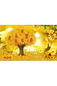 tranh kim tiền vàng 531TBQ