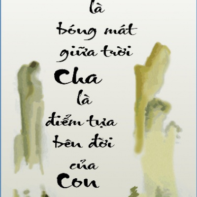 Tranh Chữ Thư Pháp Cha Mẹ TP166