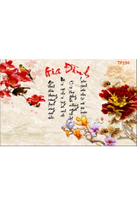 Tranh Chữ Thư Pháp Gia Đình TP194