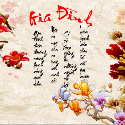 Tranh Chữ Thư Pháp Gia Đình TP194
