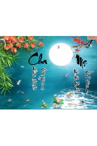 Tranh Chữ Thư Pháp Cha Mẹ TP3343