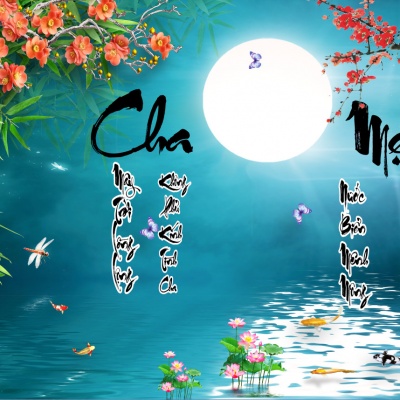 Tranh Chữ Thư Pháp Cha Mẹ TP3343