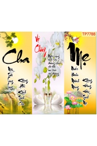 Tranh Chữ Thư Pháp Cha Mẹ TP7788