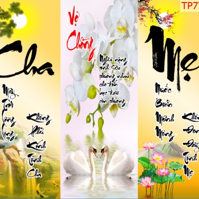 Tranh Chữ Thư Pháp Cha Mẹ TP7788