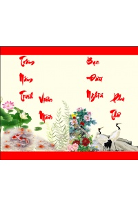 Tranh Chữ Thư Pháp Tình Nghĩa Phu Thê TP7790