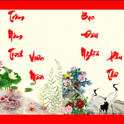 Tranh Chữ Thư Pháp Tình Nghĩa Phu Thê TP7790