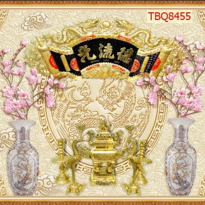 Tranh phòng thờ quang lưu đức TBQ8455