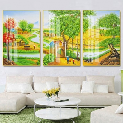 tranh treo tường đồng quê bộ 3 ĐQ105