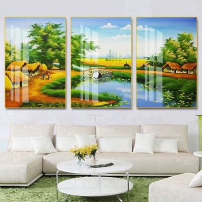 tranh treo tường đồng quê bộ 3 ĐQ106