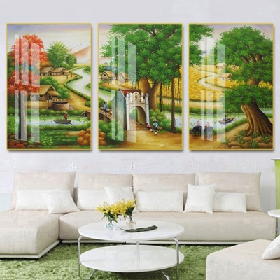 Tranh treo tường đồng quê bộ 3 ĐQ200