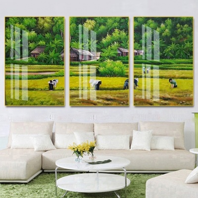 tranh treo tường đồng quê bộ 3 ĐQ94
