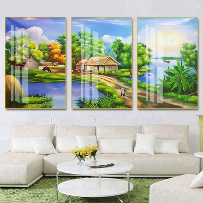 tranh treo tường đồng quê bộ 3 ĐQ95