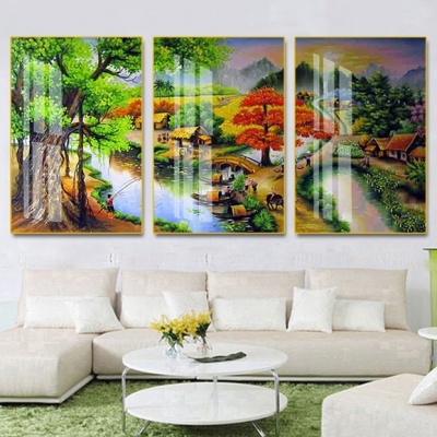 tranh treo tường đồng quê bộ 3 ĐQ96