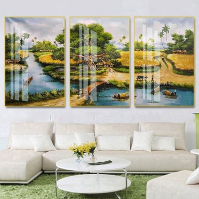 tranh treo tường đồng quê bộ 3 ĐQ97