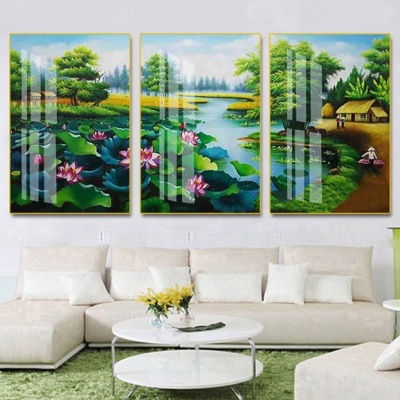 tranh treo tường đồng quê bộ 3 ĐQ98