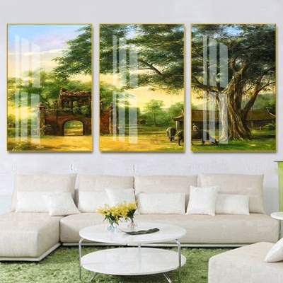 tranh treo tường đồng quê bộ 3 pt721