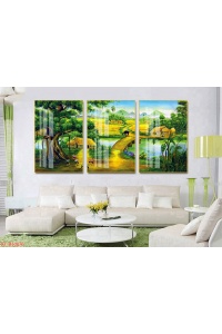 tranh treo tường đồng quê bộ 3 ĐQ76