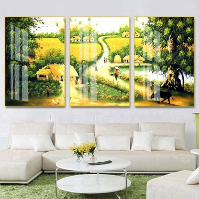 tranh treo tường đồng quê bộ 3 ĐQ77