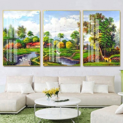 tranh treo tường đồng quê bộ 3 pt578